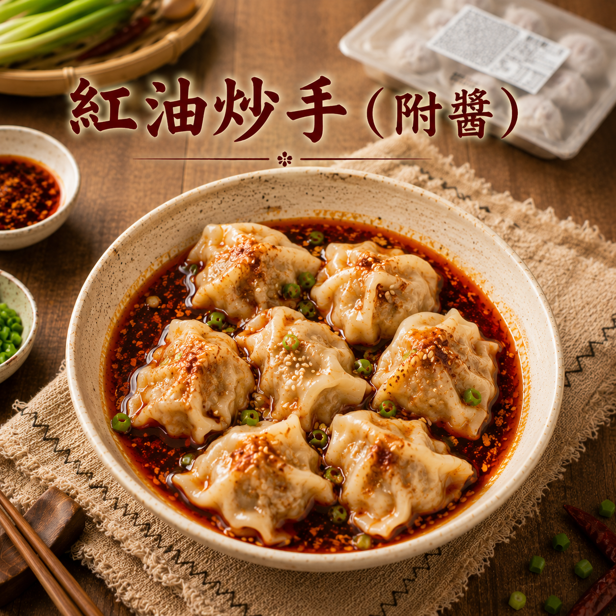 紅油炒手（附醬）10顆（210g/盒）30盒/箱