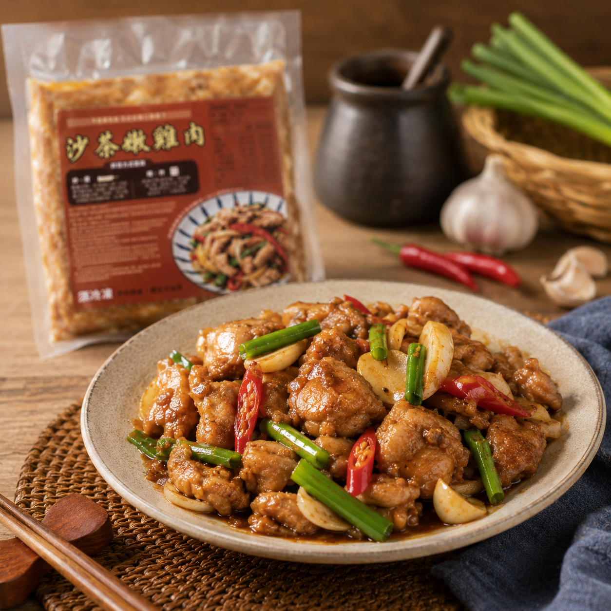 沙茶嫩雞肉250g/包30包/箱 圖片 3