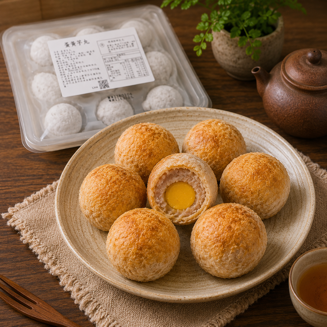 蛋黃芋頭酥10顆（300g/盒）30盒/箱 圖片 3