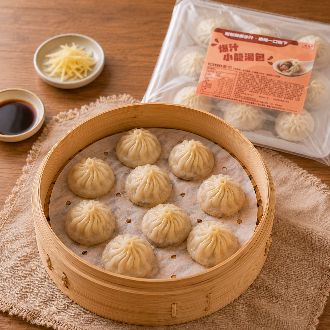 爆汁小籠湯包 10顆（300g/盒）30盒/箱 圖片 3