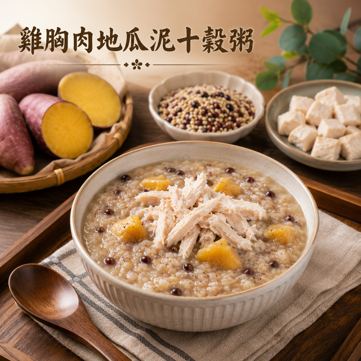 雞胸肉地瓜泥十穀粥500g/包 50包/箱