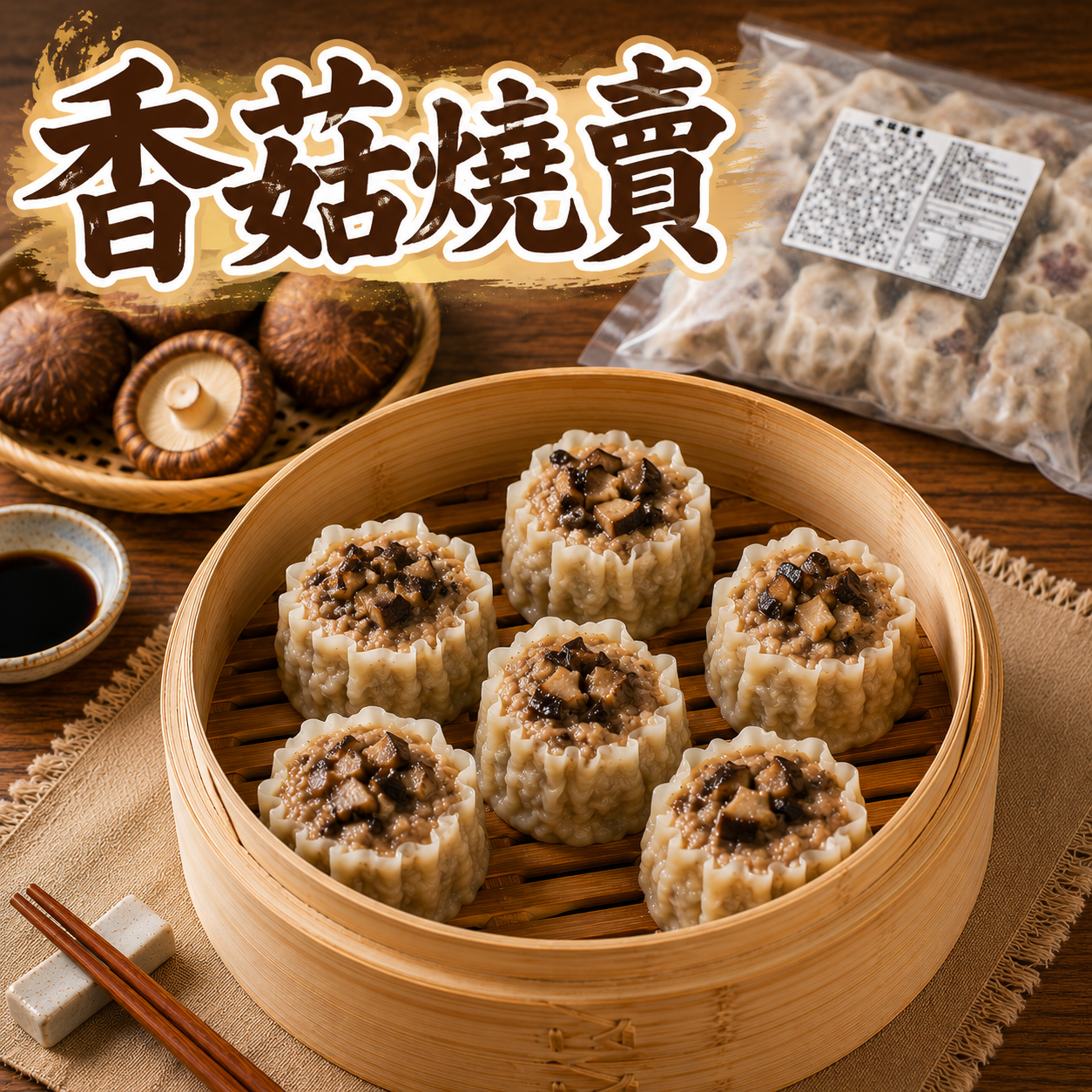 香菇燒賣30顆（600g/包）20包/箱