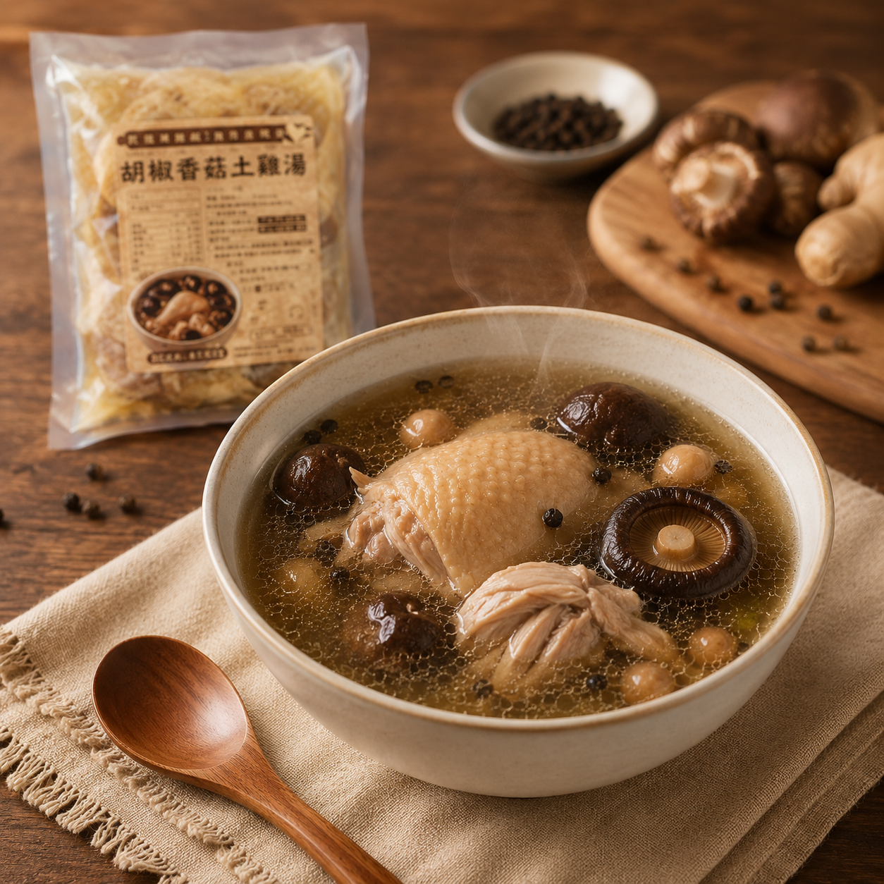 胡椒香菇土雞湯 700g/包 30包/箱 圖片 3