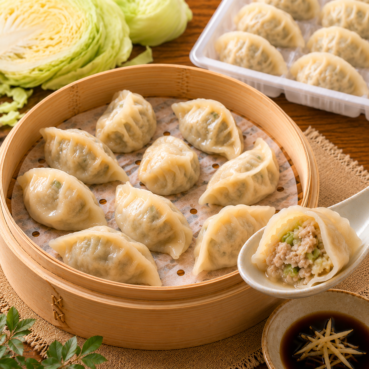 高麗菜鮮肉蒸餃 20顆（400g/盒）28盒/箱 圖片 4