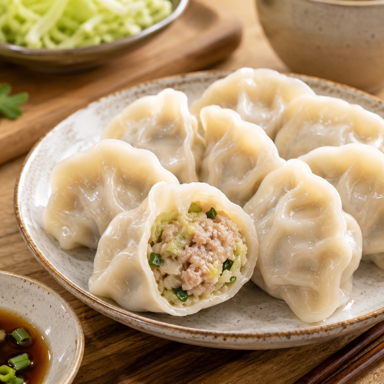 高麗菜鮮肉水餃100顆（1700g/包）10盒/箱 圖片 2