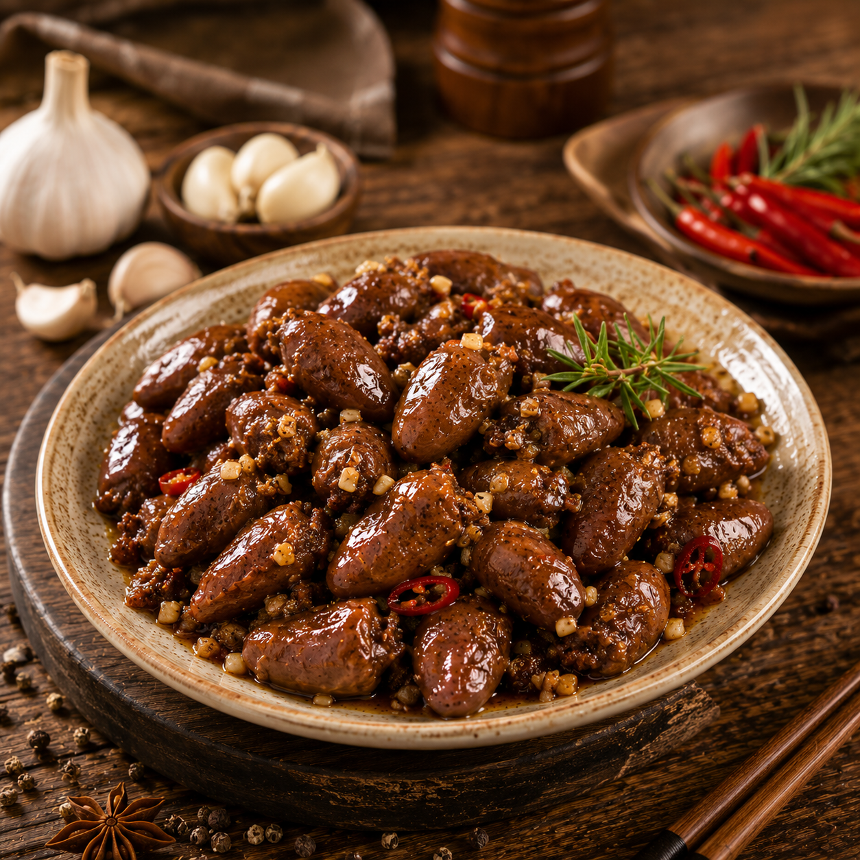 焦糖蒜香奶油風味雞心500g/包 36包/箱 image 2