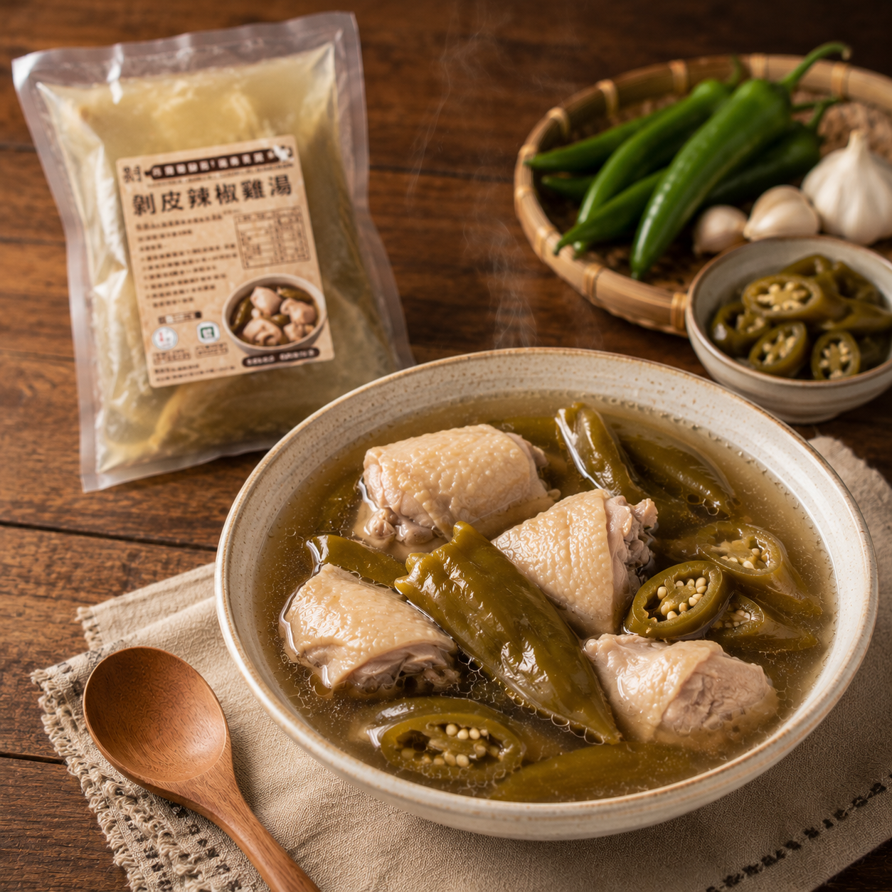 剝皮辣椒士雞湯 700g/包 30包/箱 圖片 2
