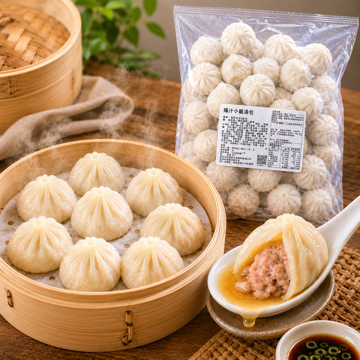 爆汁小籠湯包 50顆（1500g/包）10包/箱 圖片 3