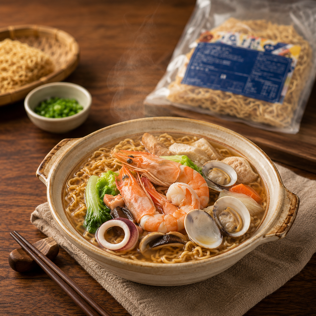 海鮮鍋燒意麵 132g/袋 36袋/箱 圖片 3